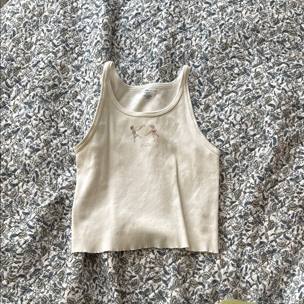 brandy melville white tank